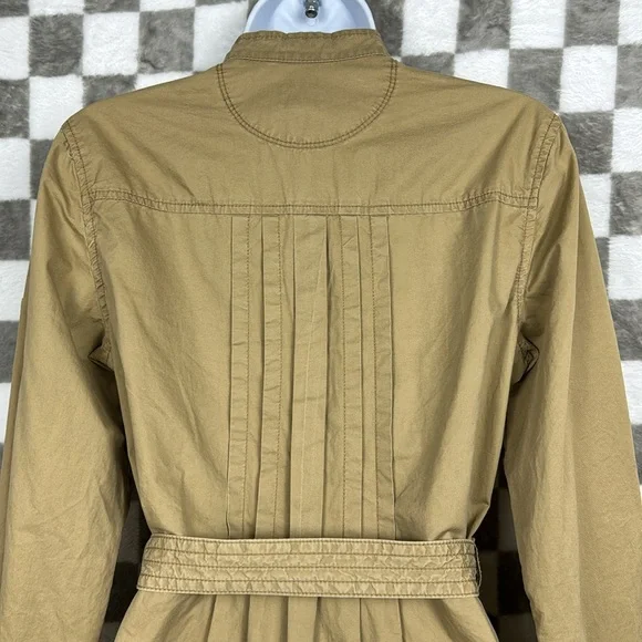 Converse One Star Dress Button down long sleeve size S kakhi tan - Picture 6 of 9